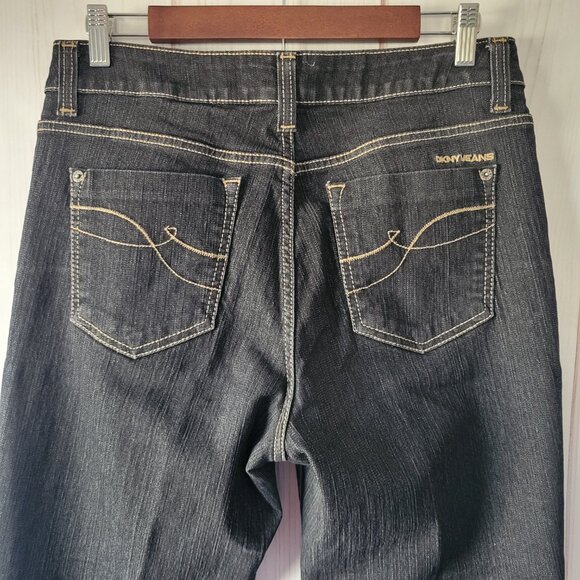 DKNY SOHO Jeans, Women’s 12, Embroidered Pockets and Button Detail, Cotton Jeans - Picture 4 of 14